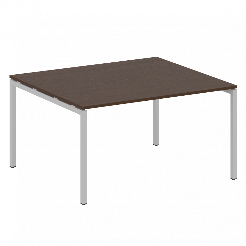Metal System Quattro Переговорный стол (1 столешница) на П-образном м/к 40БП.ПРГ-1.3 Венге Цаво/Мета