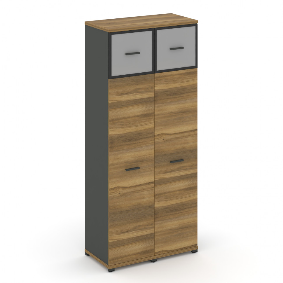 Concept Шкаф 2 узкие секции, 5 ниш CN.STU-527 RMB A Сандал Янтарный/Антрацит/Металл Антрацит/Сатин 8