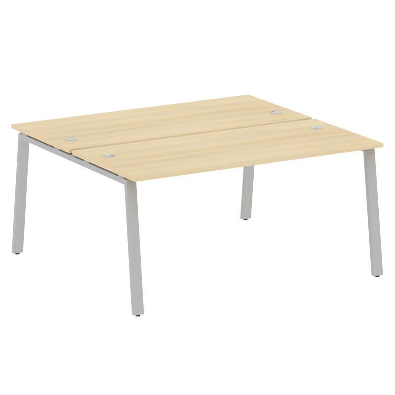 Metal System Рабочая станция на А-образном м/к БА.РАС-СП-2.4 Акация Лорка/Металл Серый 1600*1475*750