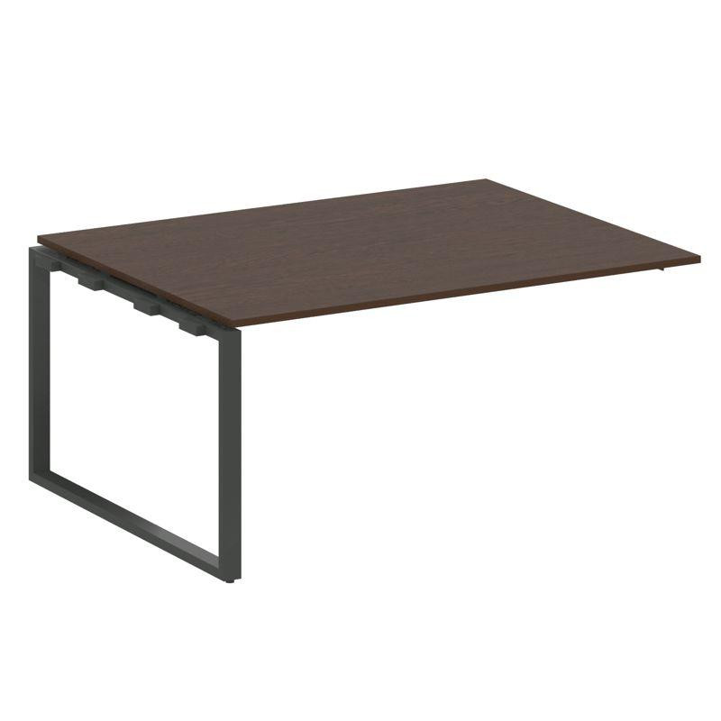 Metal System Проходной элемент перег. стола на О-образном м/к БО.ППРГ-4 Венге Цаво/Металл Антрацит 1