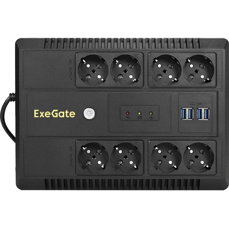 ИБП ExeGate NEO NNB-800 лин-инт, 800ВА/480Вт 8xEURO+4USB(EX293854RUS)
