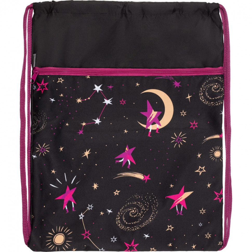 Мешок для обуви Комус Класс  Звездное небо , 360х470 мм, карман, МО-26-2