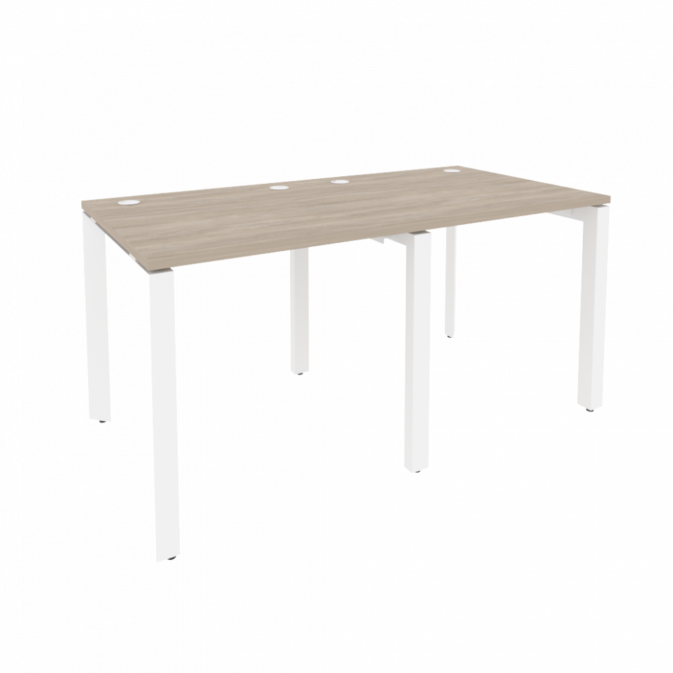 Onix Рабочая станция на П-образном м/к O.MP-RS-2.0.8 Дуб Аттик/Металл Белый 1560*800*750