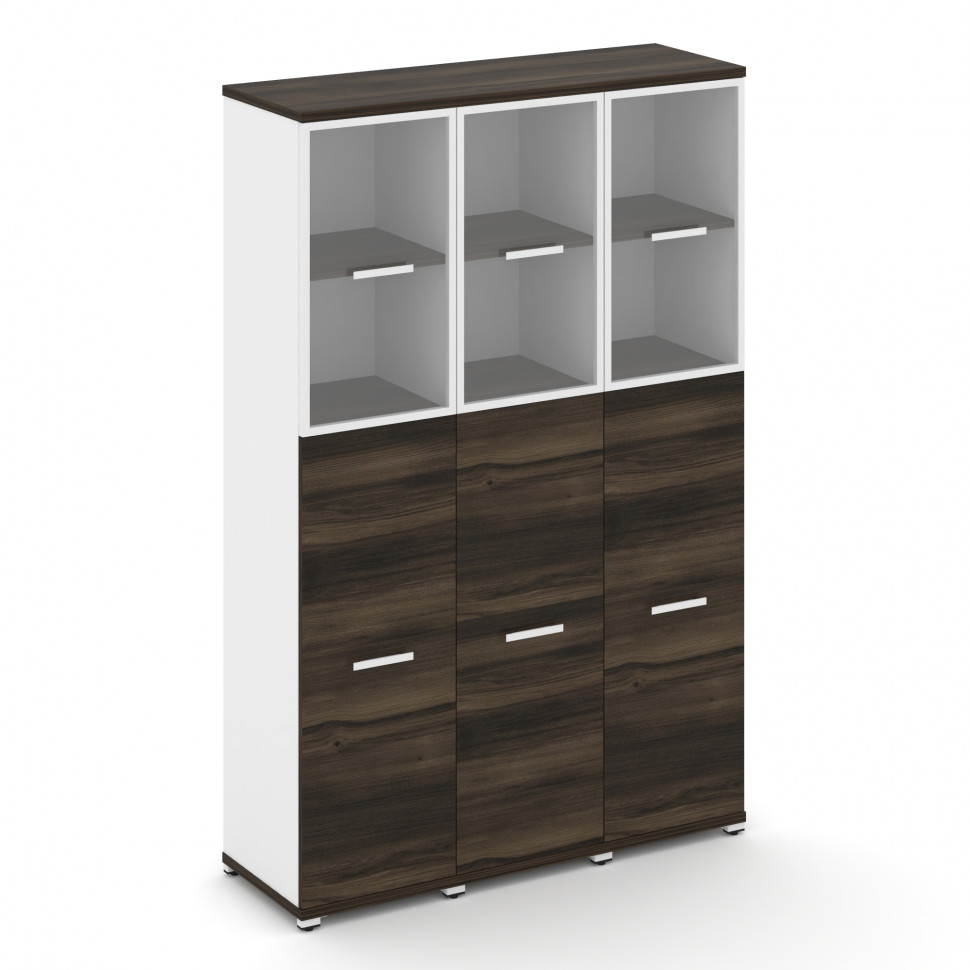 Concept Шкаф 3 узкие секции, 5 ниш CN.STU-535 RPW W Дуб Мали/Белый Бриллиант/Металл Белый/Прозрачный Concept Шкаф 3 узкие секции, 5 ниш CN.STU-535 RPW W Дуб Мали/Белый Бриллиант/Металл Белый/Прозрачный