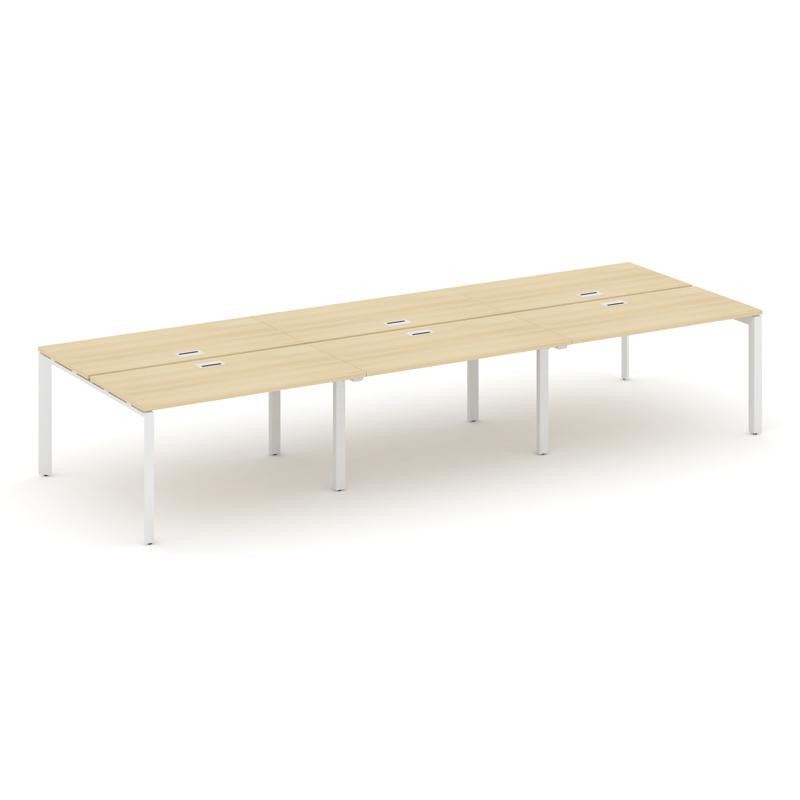 Style Project Рабочая станция двухсторонняя SN-59P.DRS-084 Акация Лорка/Металл Белый/Белый Заглушка