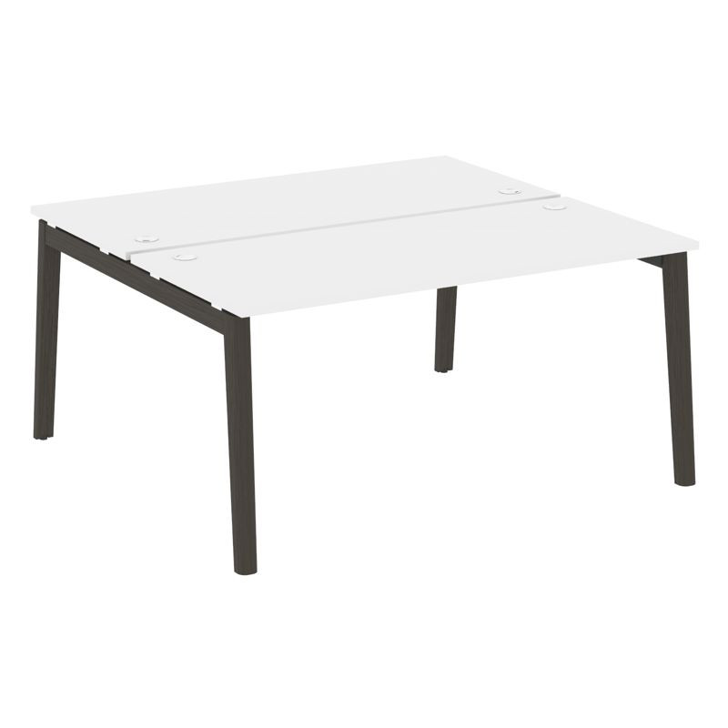 Onix Wood Рабочая станция OW.D.RS-2.4.7 Белый Бриллиант/Дуб Темный/Металл Антрацит 1580*1475*750