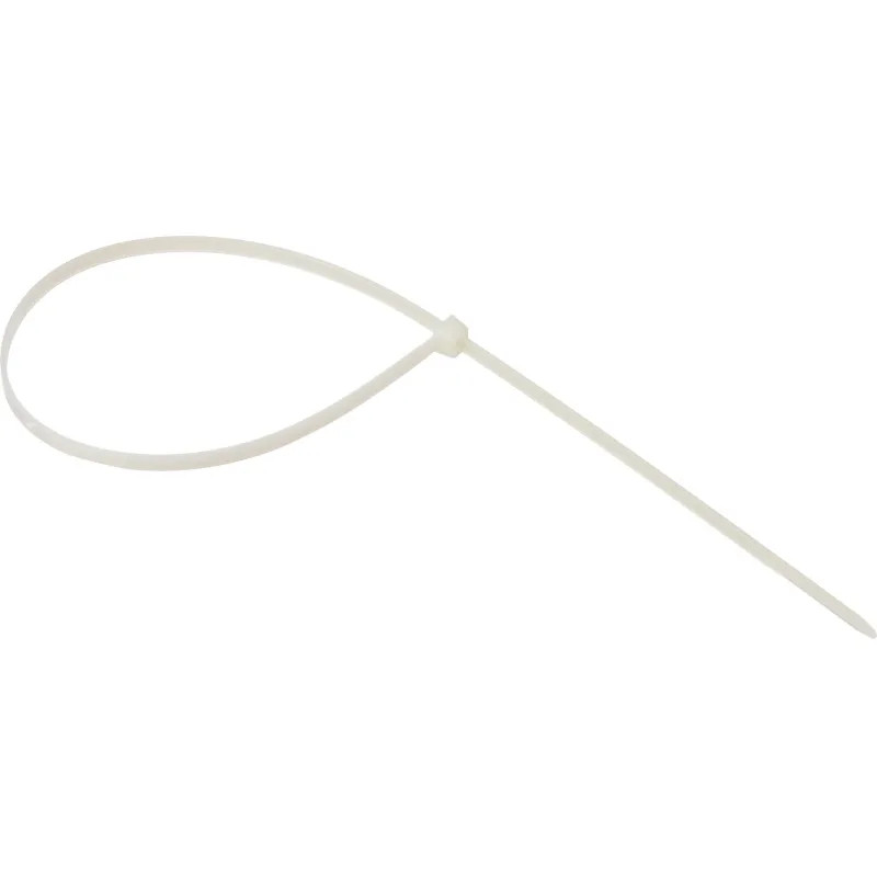 Хомут стяжка нейлоновая TOPFORT 5х400 (4,8х400 мм) белый 100 шт/уп