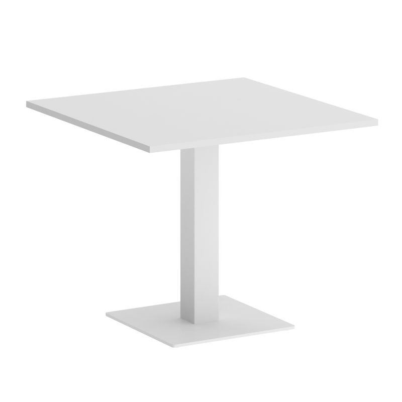 Riva Стол квадратный А.СПРГ-2 Белый/Металл Белый 900*900*750