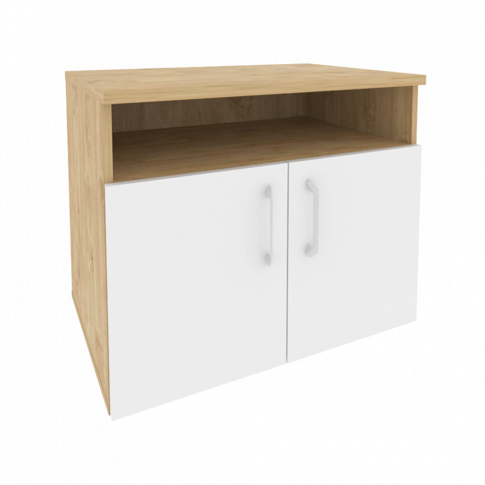 Onix Тумба для оргтехники O.TM-1 Тиквуд Светлый/Белый Бриллиант 800*600*680 Onix Тумба для оргтехники O.TM-1 Тиквуд Светлый/Белый Бриллиант 800*600*680