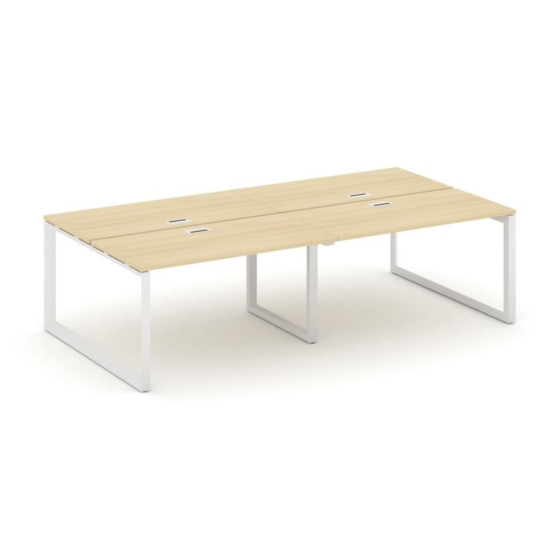 Style Project Рабочая станция двухсторонняя SN-59O.DRS-053 Акация Лорка/Металл Белый/Белый Заглушка