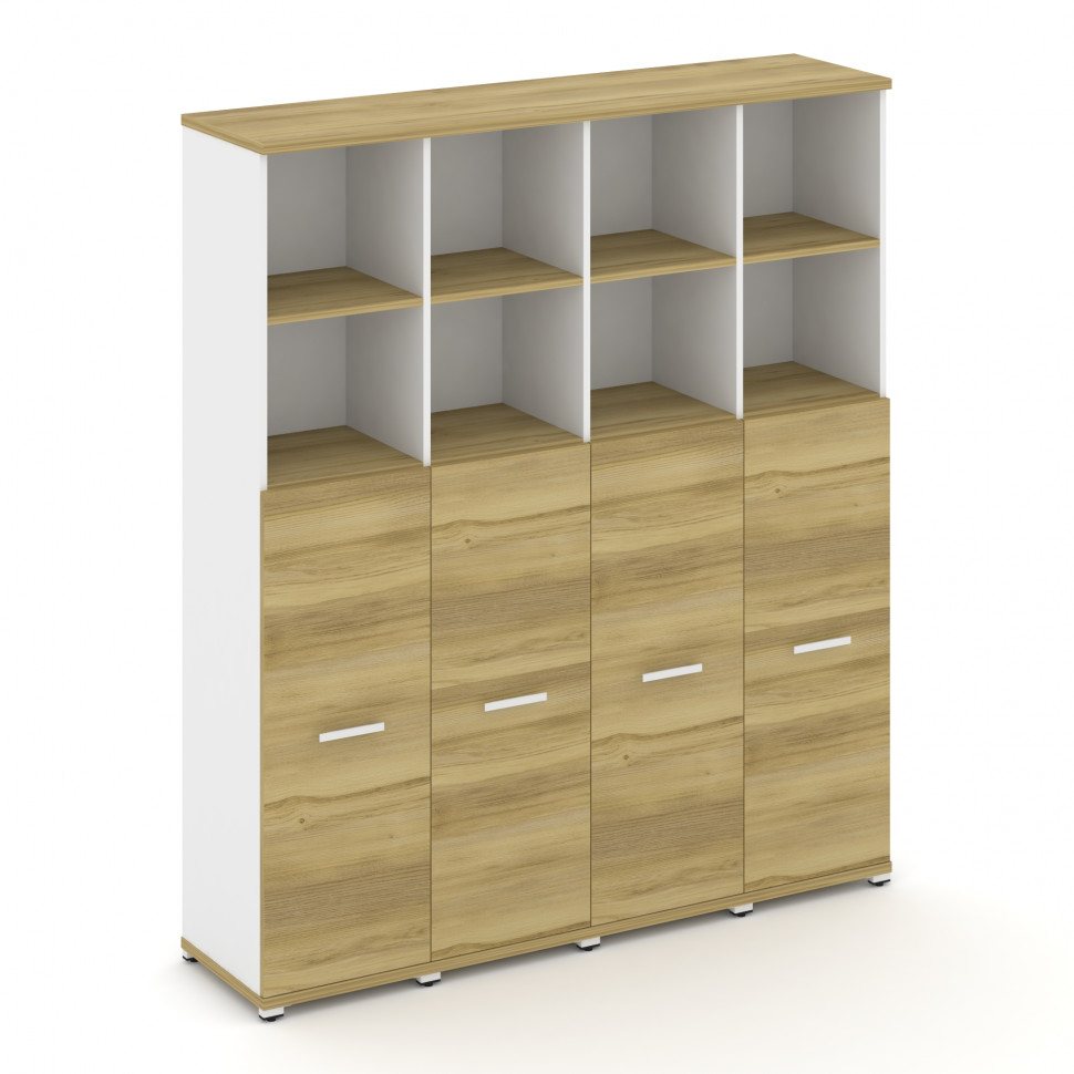 Concept Шкаф 4 узкие секции, 5 ниш CN.STU-544 W Дуб Винченцо/Белый Бриллиант/Металл Белый 1668*420*1 Concept Шкаф 4 узкие секции, 5 ниш CN.STU-544 W Дуб Винченцо/Белый Бриллиант/Металл Белый 1668*420*1