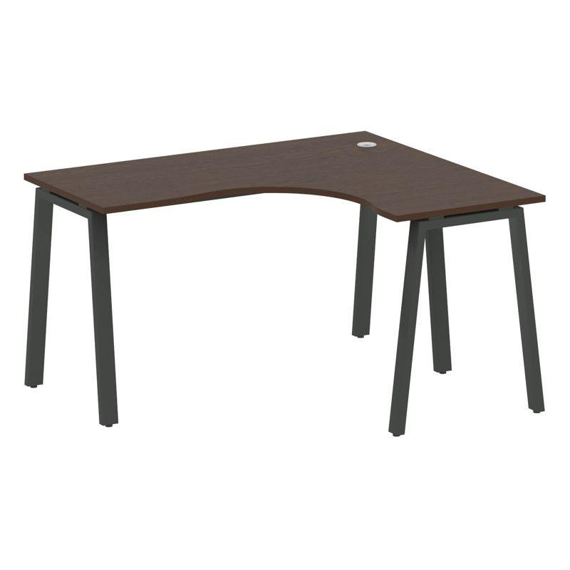Metal System Стол криволинейный правый на А-образном м/к БА.СА-3 (R) Венге Цаво/Металл Антрацит 1400 Metal System Стол криволинейный правый на А-образном м/к БА.СА-3 (R) Венге Цаво/Металл Антрацит 1400
