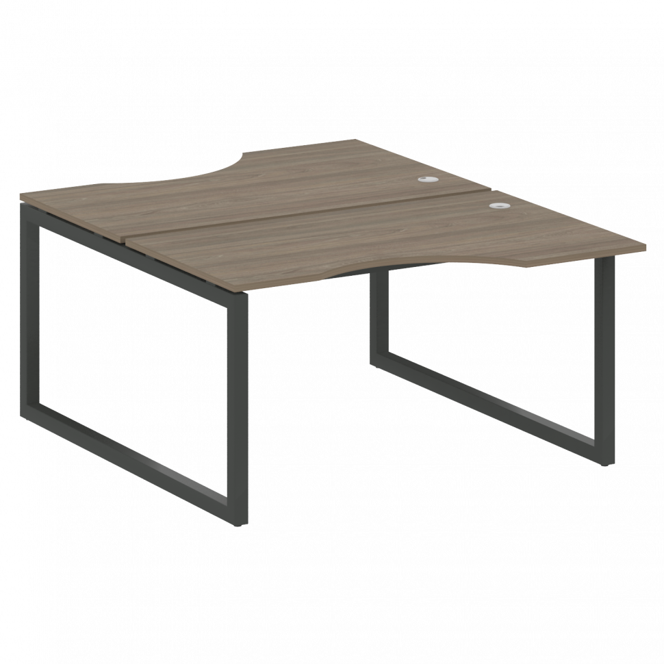 Metal System Quattro Рабочая станция криволинейная на О-образном м/к 50БО.РАС-СА-2.2 Вяз Благородный