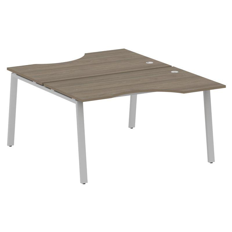 Metal System Рабочая станция криволинейная на А-образном м/к БА.РАС-СА-2.2 Вяз Благородный/Металл Се