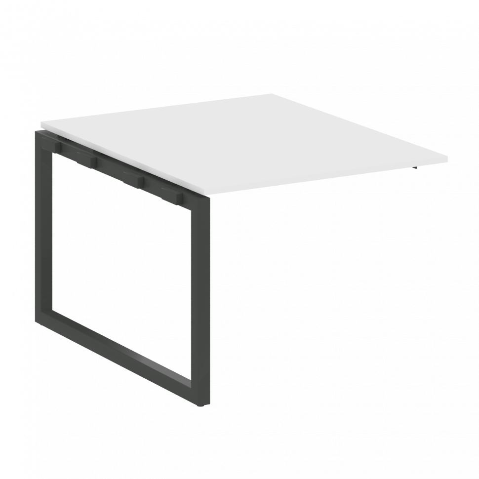 Metal System Quattro Проходной элемент перег. стола на О-образном м/к 50БО.ППРГ-1 Белый/Металл Антра