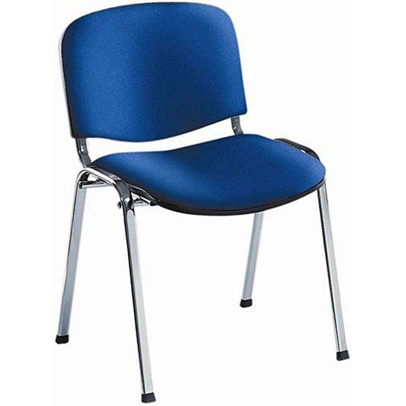 Стул 0MX_UA_EChair Rio(ИЗО/ISO) хром, ткань синий С-6