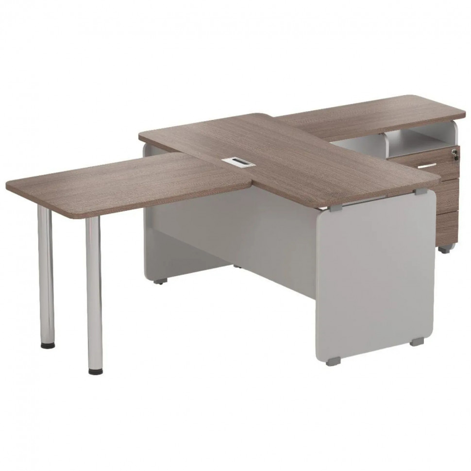 Приставка - брифинг Д_ Easy Contour 900х600 дуб шамони темный