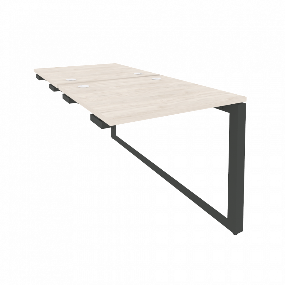 Onix Стол-приставка двойной на О-образном м/к к опорым элем. O.MO-D.SPR-0.8 Денвер Светлый/Металл Ан