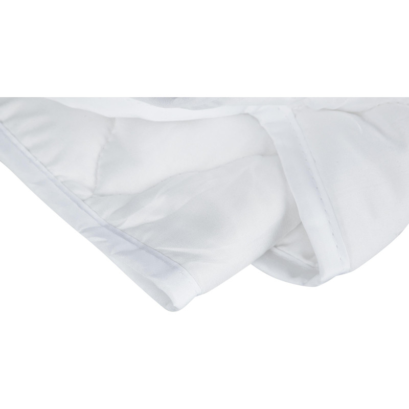 Одеяло Luscan 140х205 стег, кант, 200-250гр/м2 (холлофайбер/микрофибра),бел