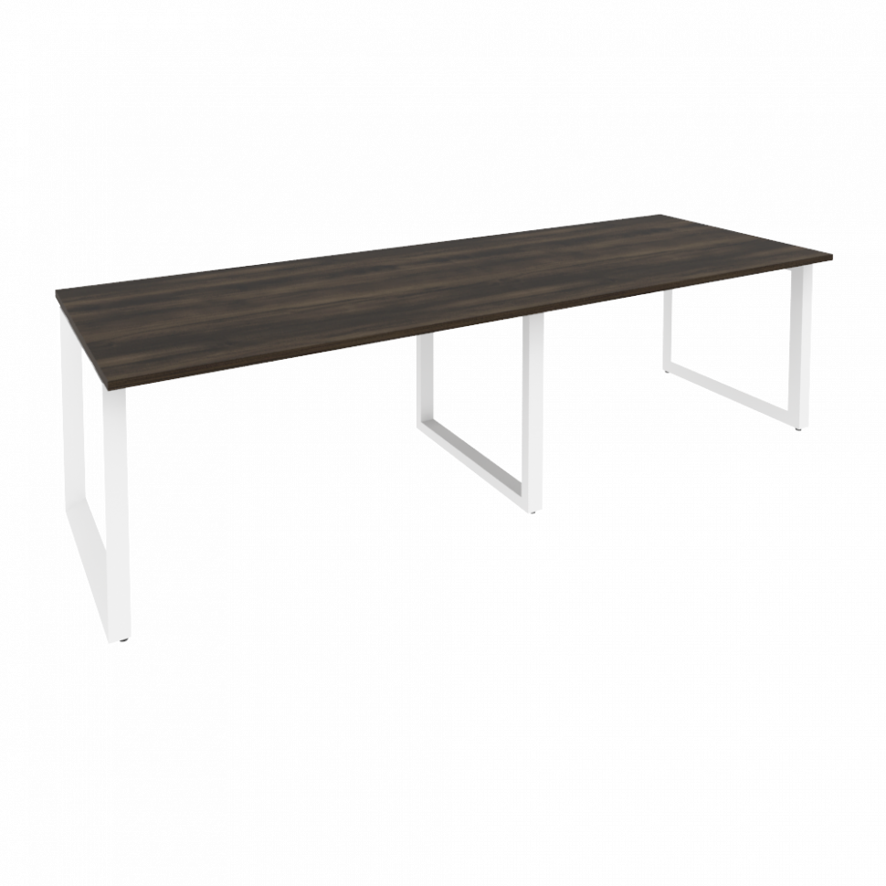 Onix Стол переговорный O.MO-PRG-2.3 Дуб Мали/Металл Белый 2760*980*750