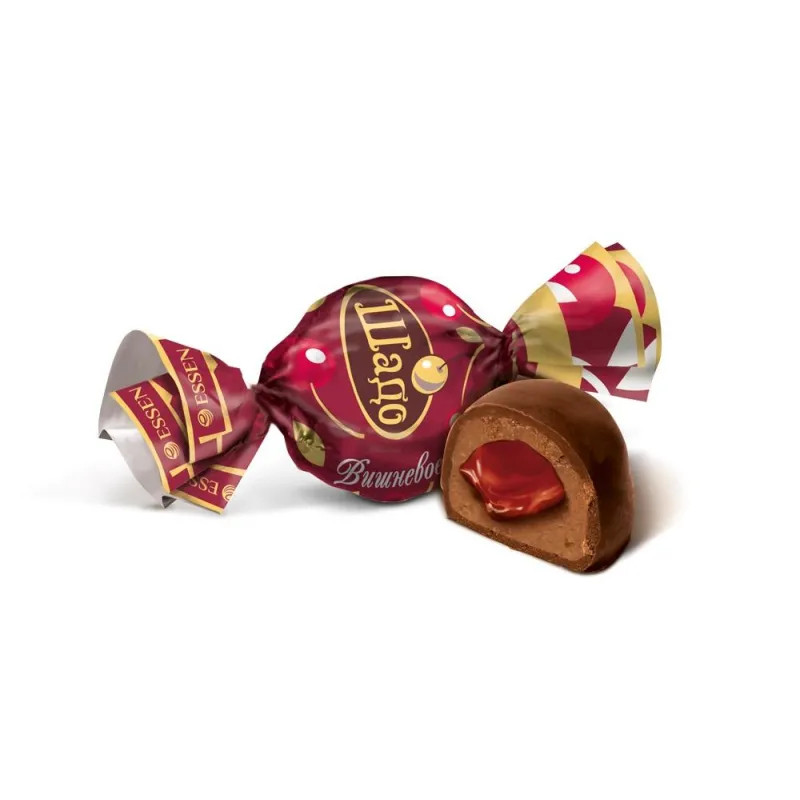 Конфеты Шадо Essen с желейно вишневой начин в шоколадной глазури, пак 1кг