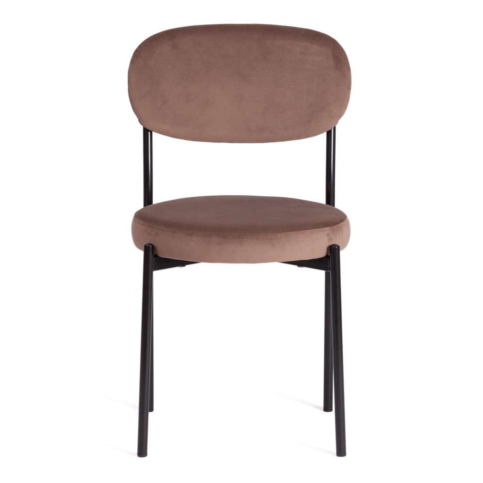 Стул REVO (mod. 7033) / 1 шт. в упаковке ткань/металл, 47х54х82 см, высота до сиденья 47 см, коричневый barkhat 12/черный