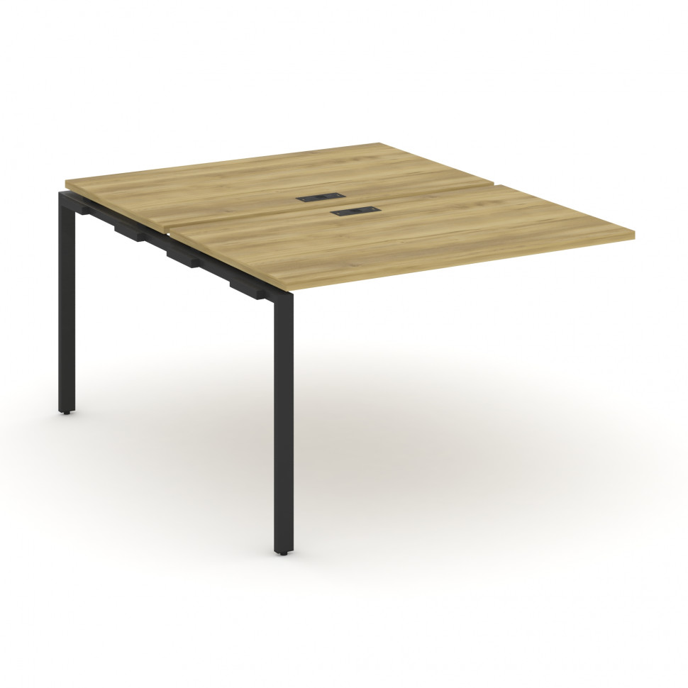 Concept Двойной наборный элемент рабочей станциии CN.DNRS-002 Дуб Винченцо/Металл Черный 1180*1480*7