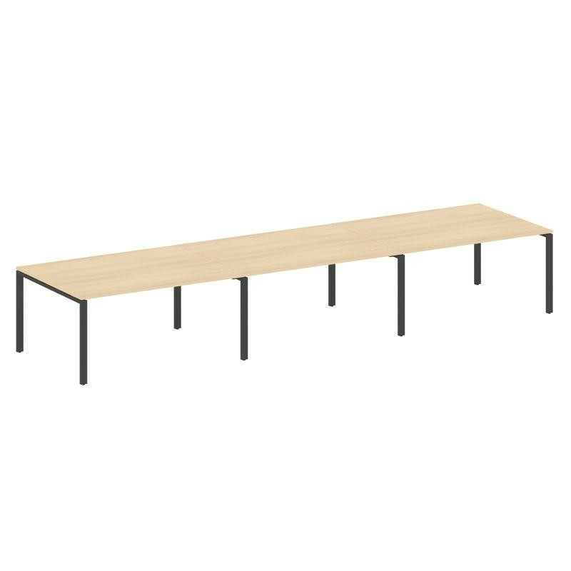 Metal System Переговорный стол (3 столешницы) на П-оразном м/к БП.ПРГ-3.4 Акация Лорка/Металл Антрац Metal System Переговорный стол (3 столешницы) на П-оразном м/к БП.ПРГ-3.4 Акация Лорка/Металл Антрац