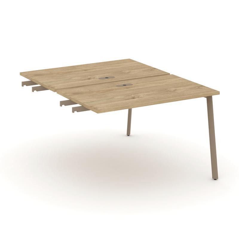 Estetica Двойной стол приставка к опор. тумбам ES.D.SPR-2-LP Тиквуд Светлый/Металл Латте 1180*1500*7 Estetica Двойной стол приставка к опор. тумбам ES.D.SPR-2-LP Тиквуд Светлый/Металл Латте 1180*1500*7