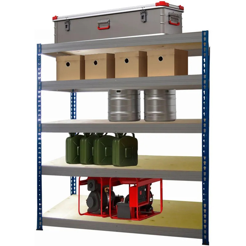 Стеллаж металлический MZ_МКФ15615-2.0   груз. 5 полок 1525х610х2000