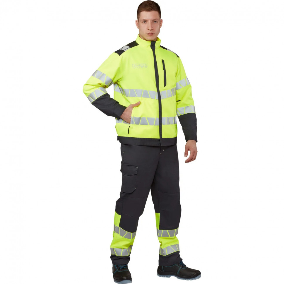 Куртка летняя мужская Равелин лим./графит (р.52-54) 170-176