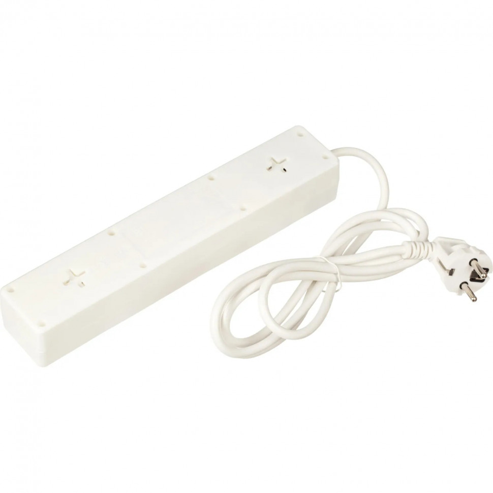 Сетевой фильтр BigTech STD-510-1,8-W (5р/1,8м/10А/2,2кВт/1мм2/белый)