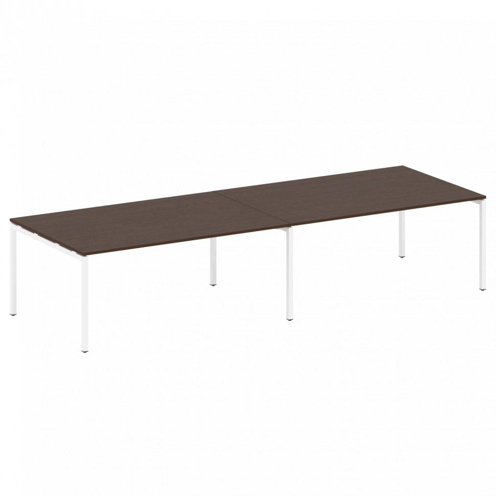 Metal System Quattro Переговорный стол (2 столешницы) на П-образном м/к 40БП.ПРГ-2.5 Венге Цаво/Мета Metal System Quattro Переговорный стол (2 столешницы) на П-образном м/к 40БП.ПРГ-2.5 Венге Цаво/Мета