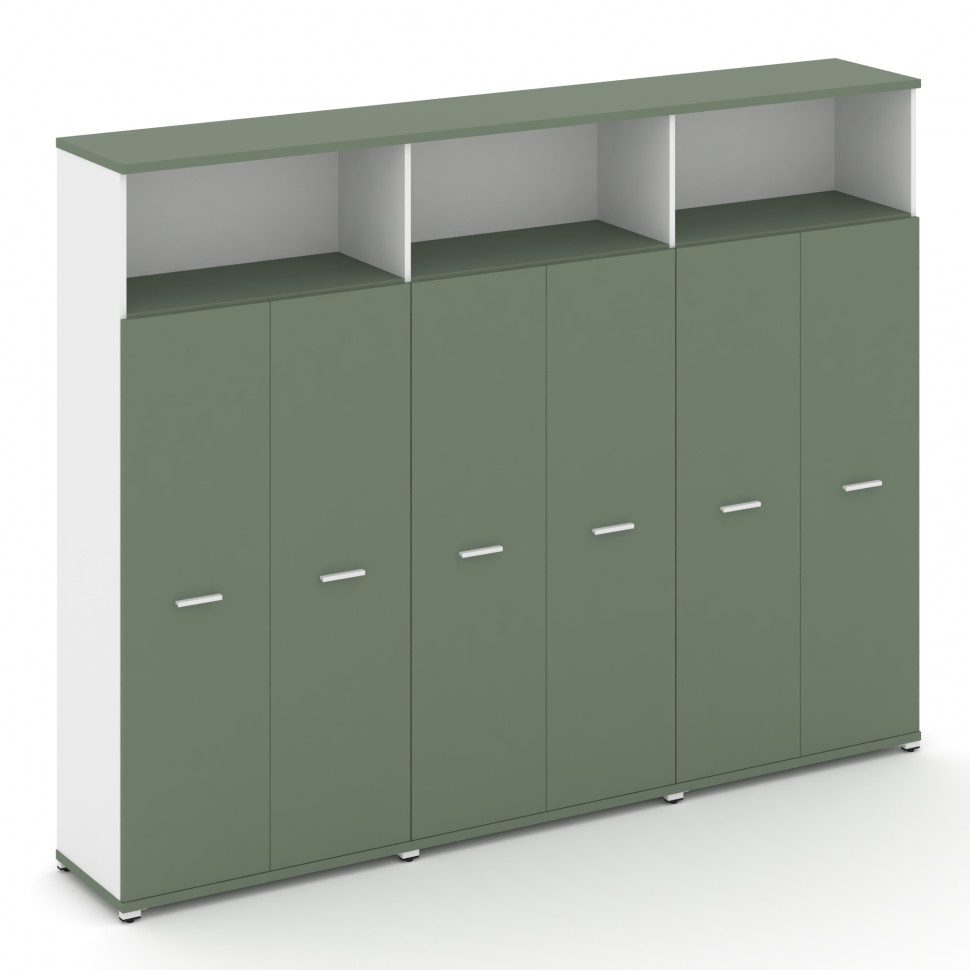 Concept Шкаф 3 широкие секции, 5 ниш CN.STS-536 W Кобо/Белый Бриллиант/Металл Белый 2500*420*1922 Concept Шкаф 3 широкие секции, 5 ниш CN.STS-536 W Кобо/Белый Бриллиант/Металл Белый 2500*420*1922