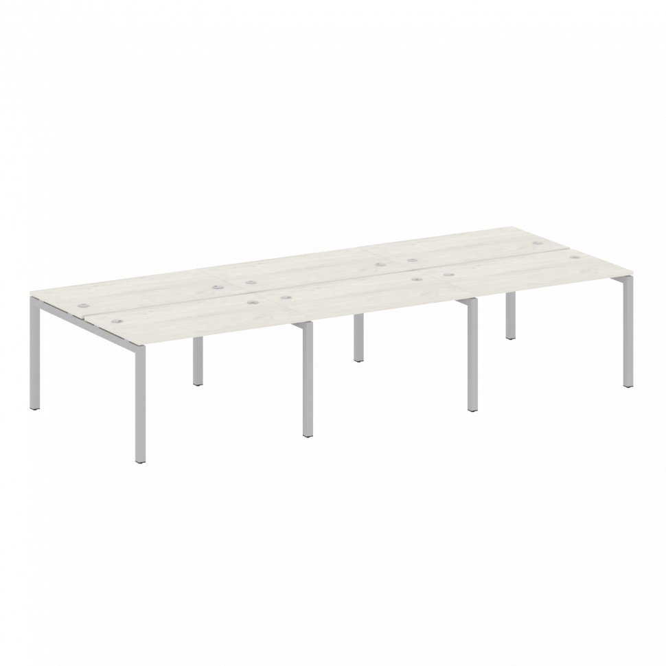 Metal System Quattro Рабочая станция на 6 раб. мест на П-образном м/к 50БП.СМ-6.2 Дуб Наварра/Металл Metal System Quattro Рабочая станция на 6 раб. мест на П-образном м/к 50БП.СМ-6.2 Дуб Наварра/Металл