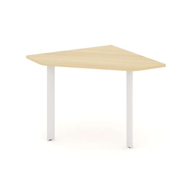 Style Project Угловой элемент переговорного стола SN-59.UPRG-001 Акация Лорка/Металл Белый 980*980*7