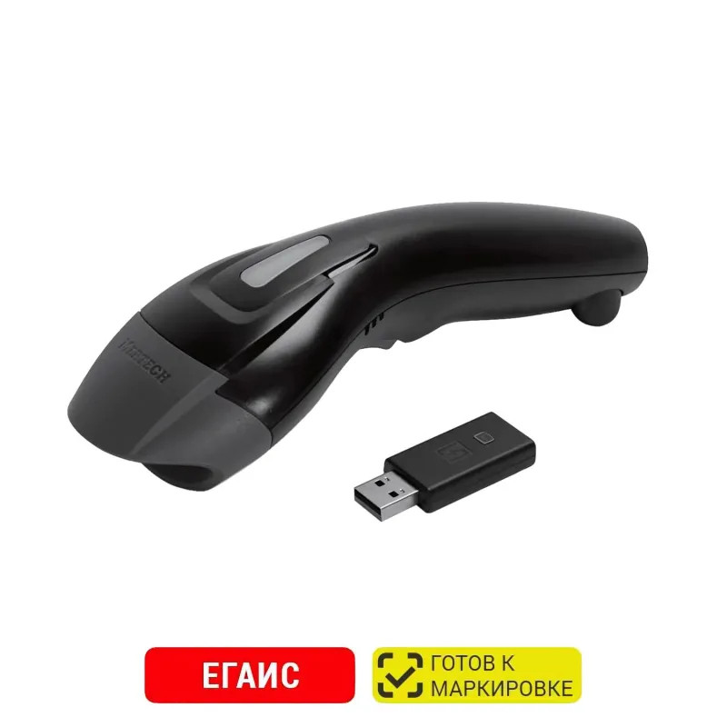 Сканер штрих-кода Mertech CL-610 BLE Dongle P2D (беспров,USB,без подст),чер