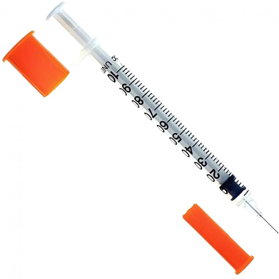 Шприц инсулиновый U-100 1мл 30G(0,3х8) инт. 100шт/уп SFM