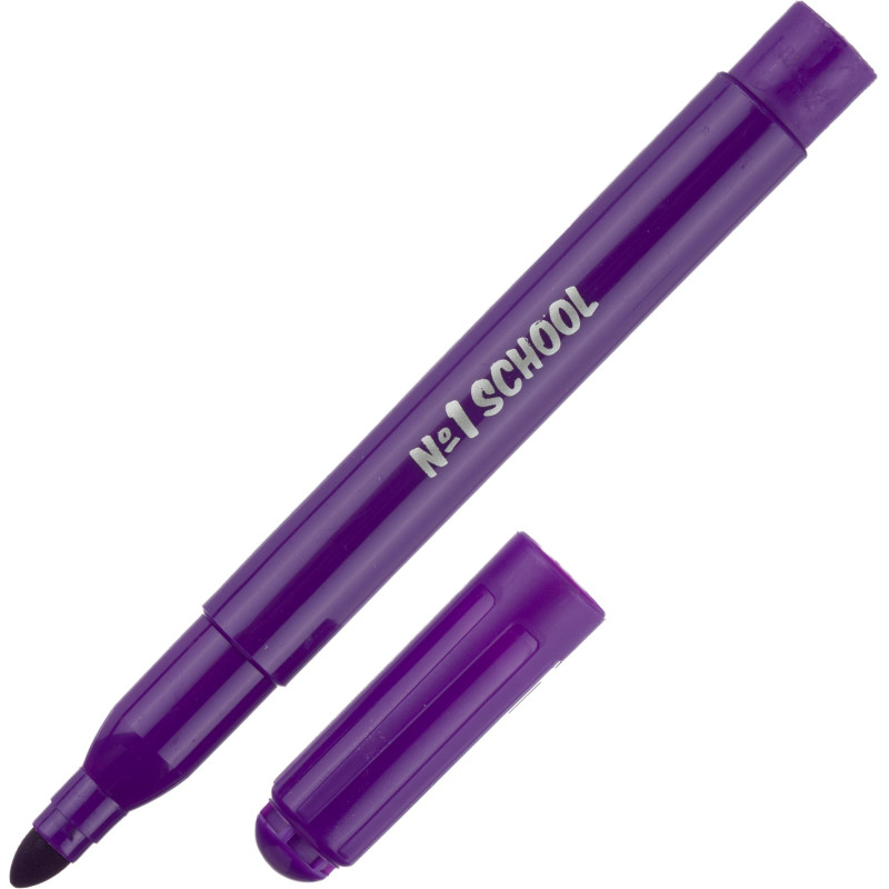 Фломастеры №1SchoolV Дино 12цв. утолщен. ,вентилир.,смыв., блист. упак