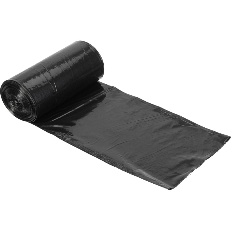 Мешки для мусора ПВД 120л 80мкм 10шт/рул черн 70x110