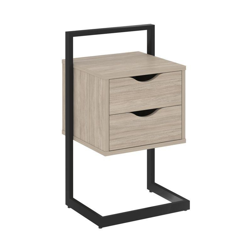 Loft Тумба приставная VR.L-PY2 Дуб Аттик/Металл Черный 450*409*792 Loft Тумба приставная VR.L-PY2 Дуб Аттик/Металл Черный 450*409*792