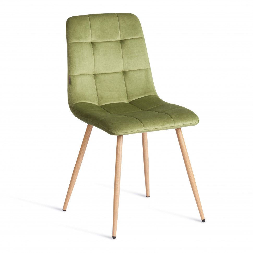 Стул CHILLY (mod. JSC-220) Велюр/металл , 44,5х52,5х88 см, Green (зеленый) HLR54 / натуральный