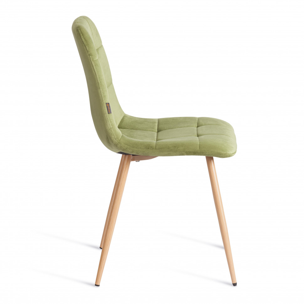 Стул CHILLY (mod. JSC-220) Велюр/металл , 44,5х52,5х88 см, Green (зеленый) HLR54 / натуральный
