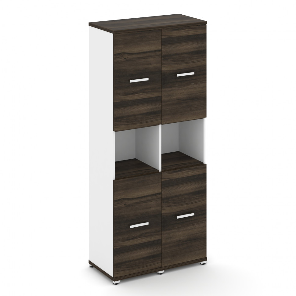 Concept Шкаф 2 узкие секции, 5 ниш CN.STU-523 W Дуб Мали/Белый Бриллиант/Металл Белый 836*420*1922 Concept Шкаф 2 узкие секции, 5 ниш CN.STU-523 W Дуб Мали/Белый Бриллиант/Металл Белый 836*420*1922