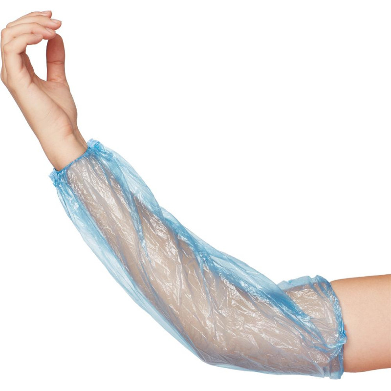 Нарукавники одноразовые п/э,цв.голубой 50 пар/уп.(НАРГ-3/НАРС-3)(100 шт/уп)