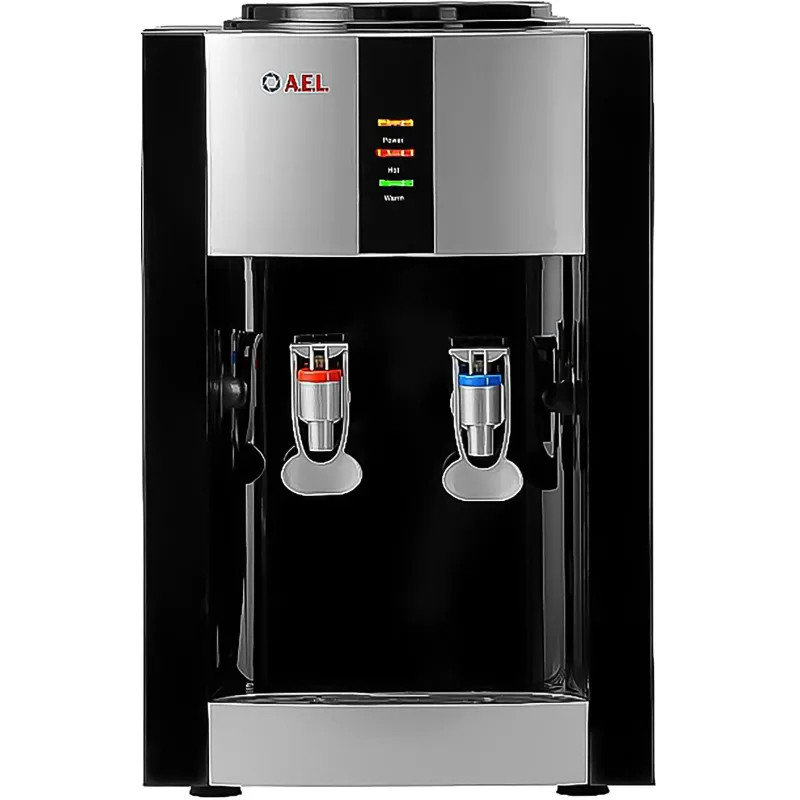 Кулер для воды AEL TD-AEL-47 black/silver настольный,   электронное охл