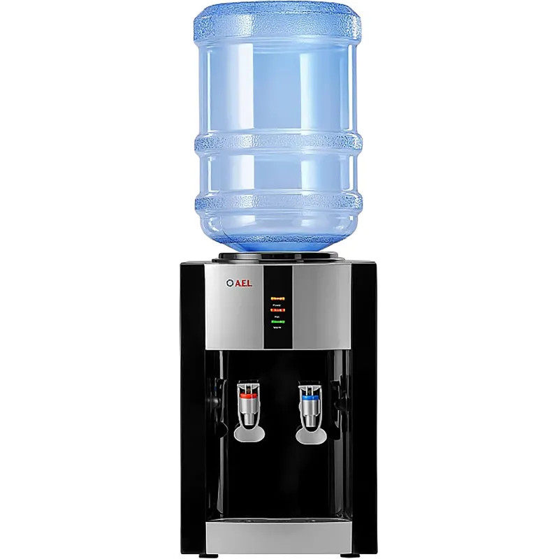 Кулер для воды AEL TD-AEL-47 black/silver настольный,   электронное охл