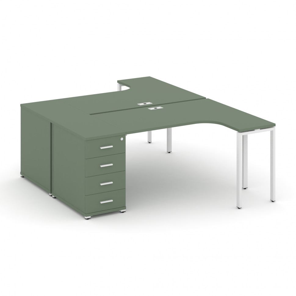 Concept Рабочая станция CN.DSA-402 W Кобо/Металл Белый 2000*1180*750 Concept Рабочая станция CN.DSA-402 W Кобо/Металл Белый 2000*1180*750