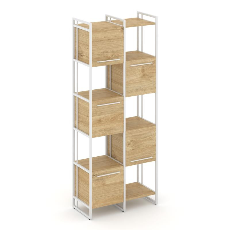 Rift Шкаф комбинированый RF.NS-003 Тиквуд Светлый/Металл Белый/Белый Ручки 820*396*2010