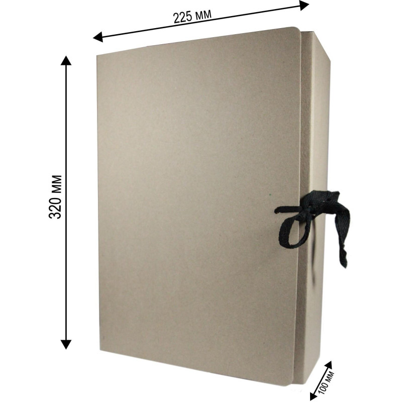 Папка архивная складная из переплетного картона 100мм Attache Economy